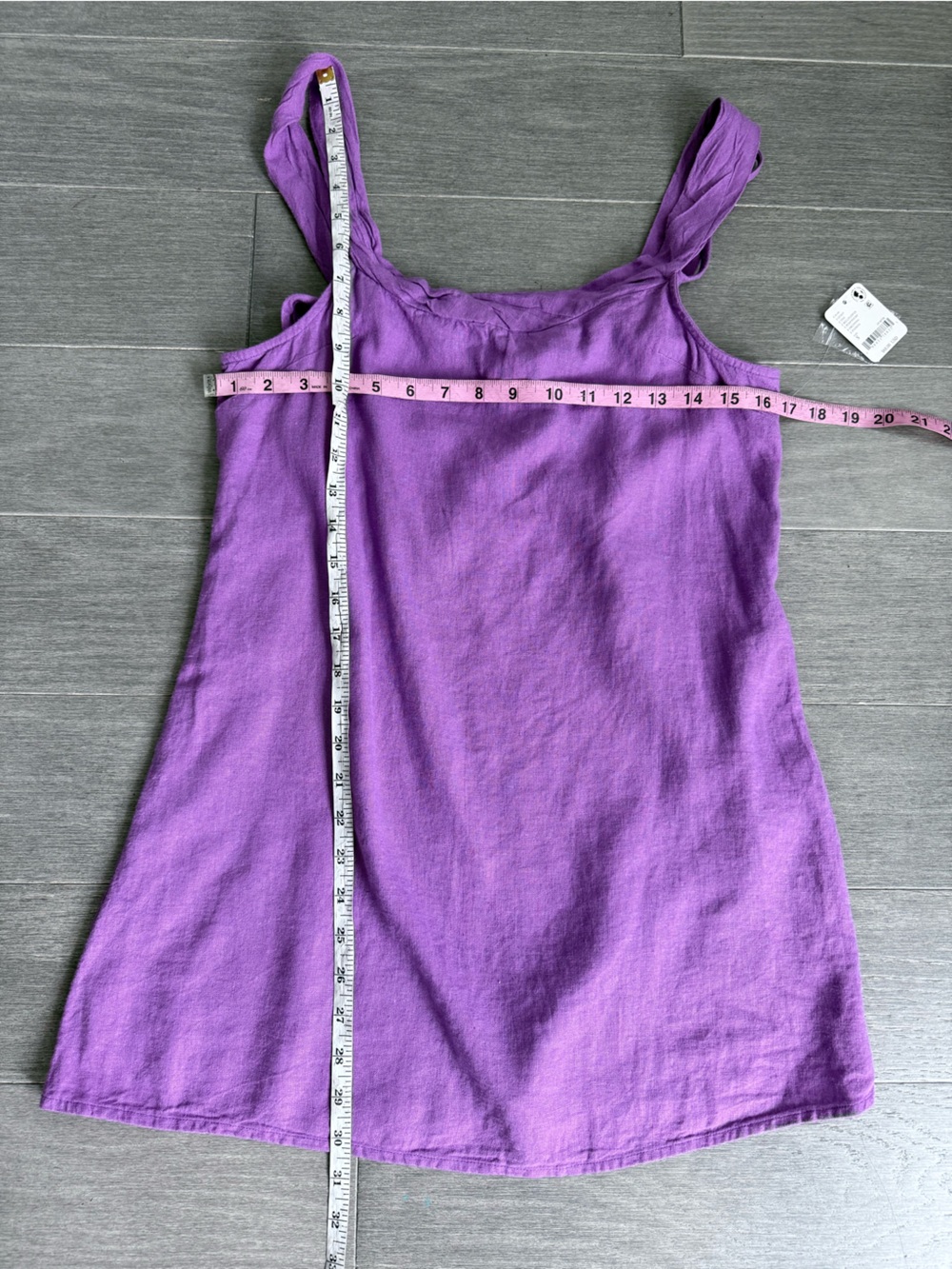 Free People Free-est Dulce Linen Mini Dress in Bellflower S NWT Boho Coastal - Picture 14 of 14